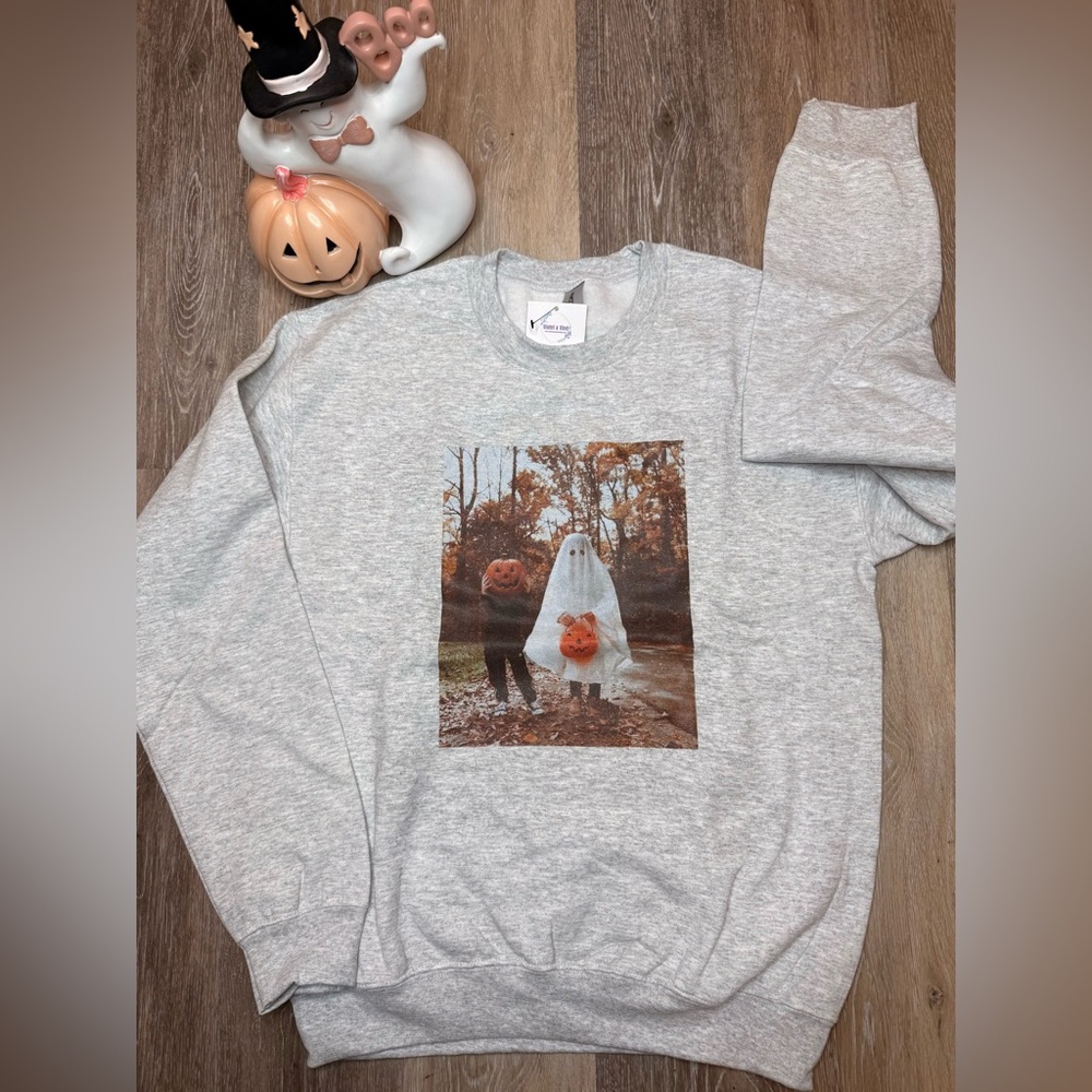 Pumpkin Head Halloween Sweatshirt